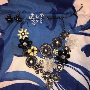 Floral Necklace & Earrings